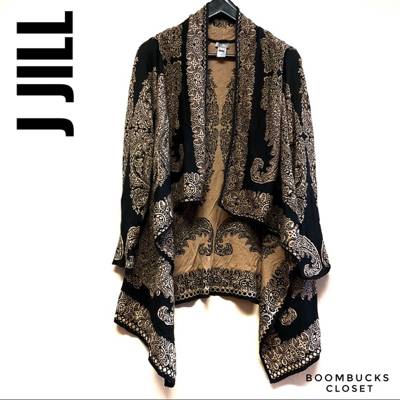 J Jill 100% Cotton Open Front Sweater Cardigan - Picture 12 of 12